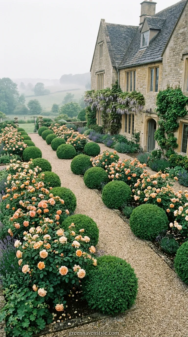Boxwood and Roses Pairing