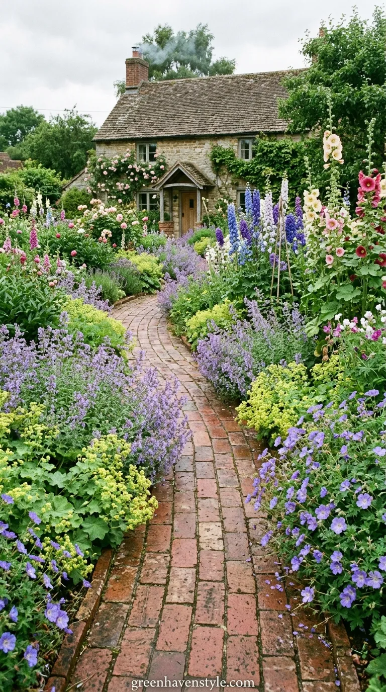 Brick Pathway Border