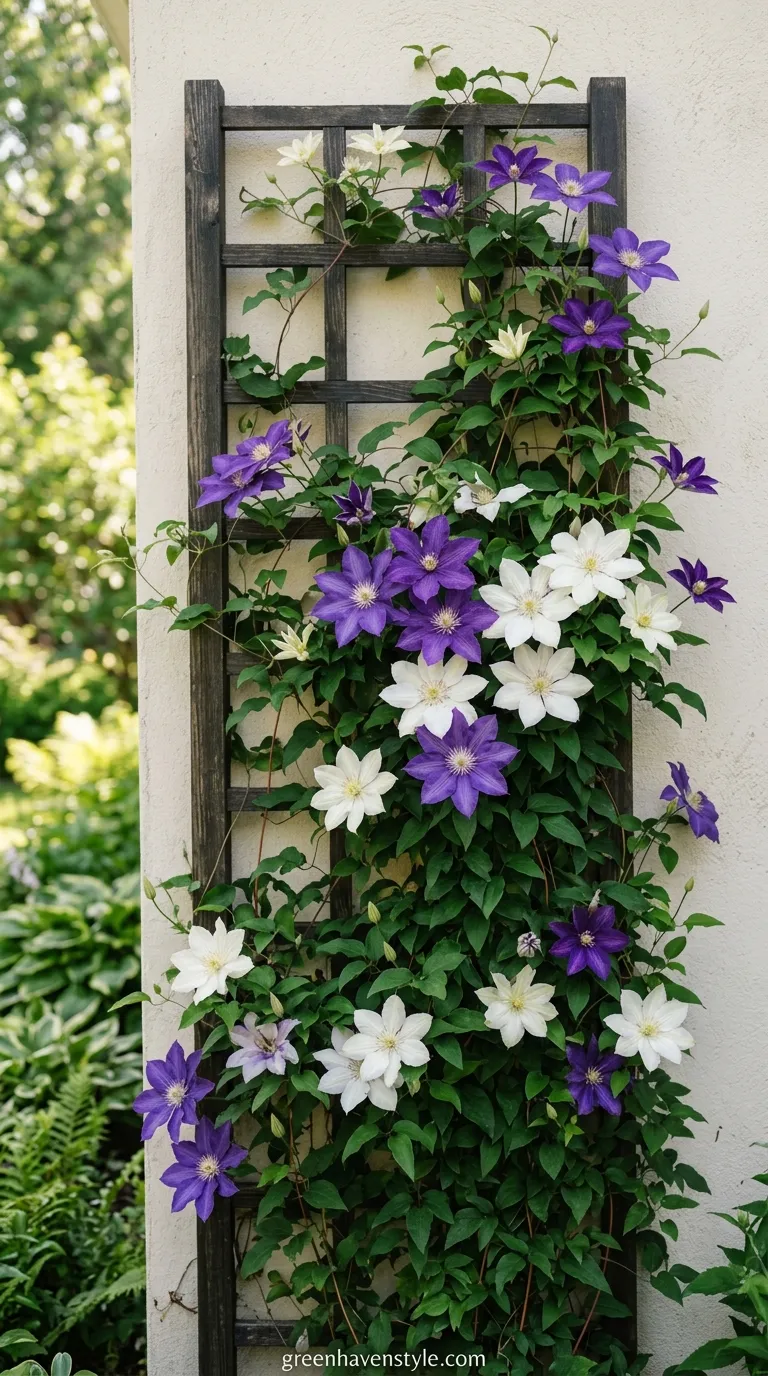 Climbing Clematis Trellis