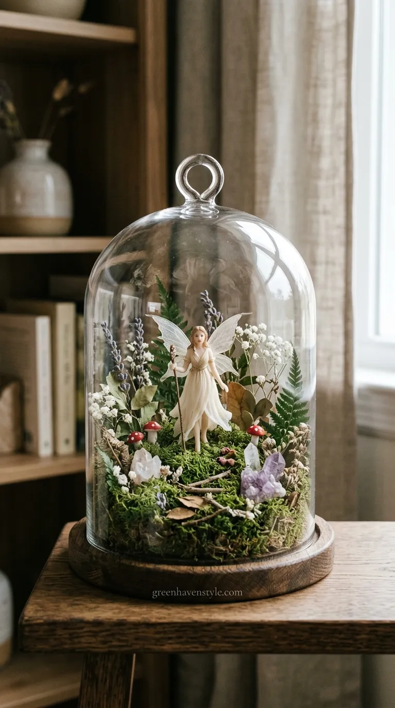 Cloche Garden Centerpiece