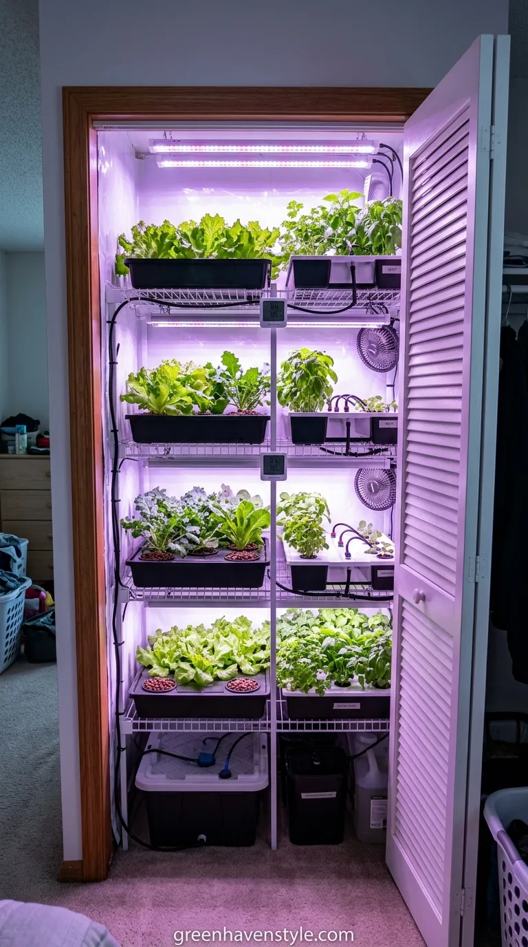 Closet Growing Station