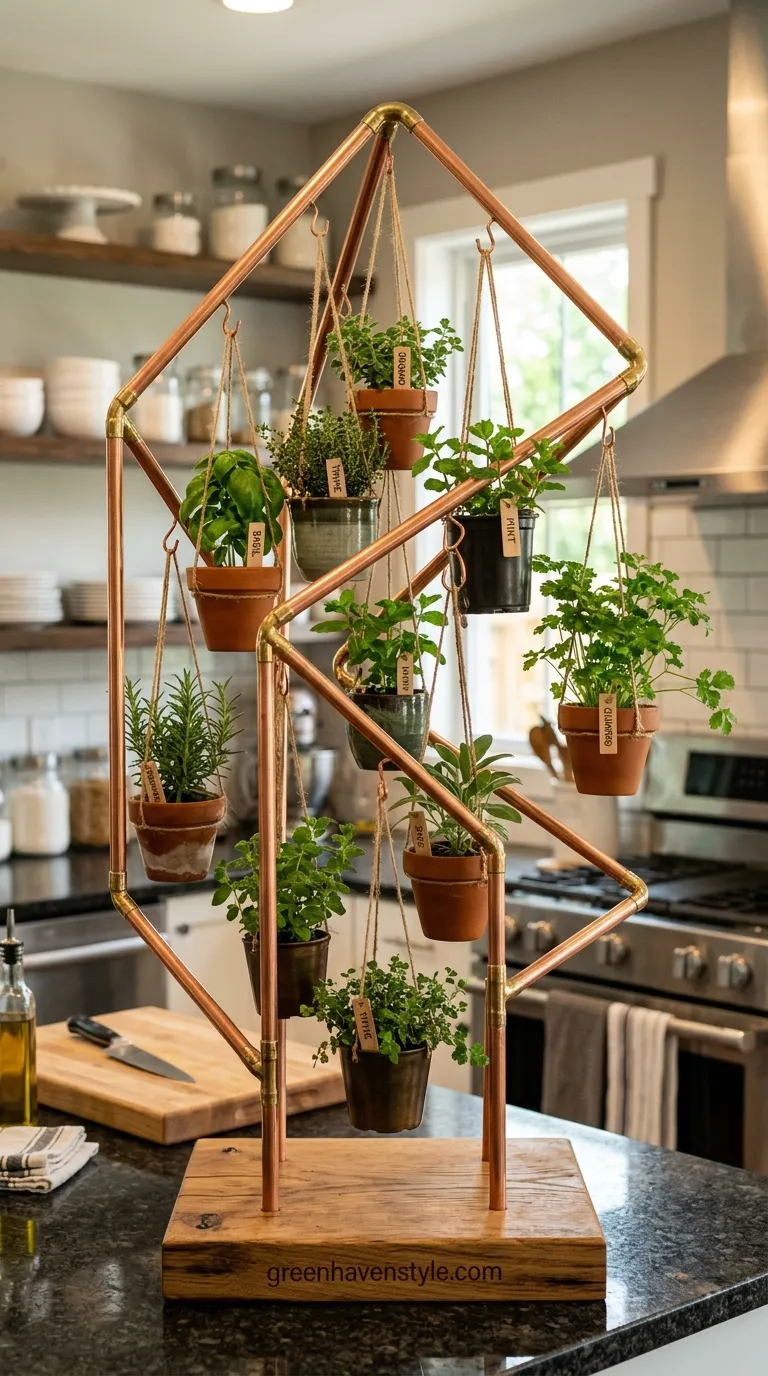 Copper Pipe Frame Garden