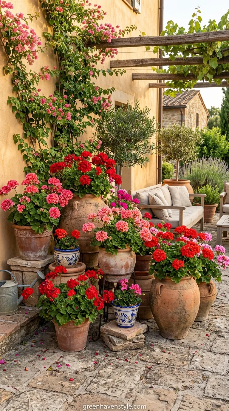 Geranium Container Cluster