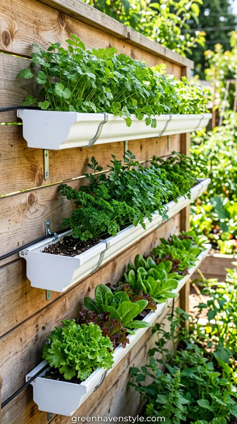 Hanging Gutter Garden