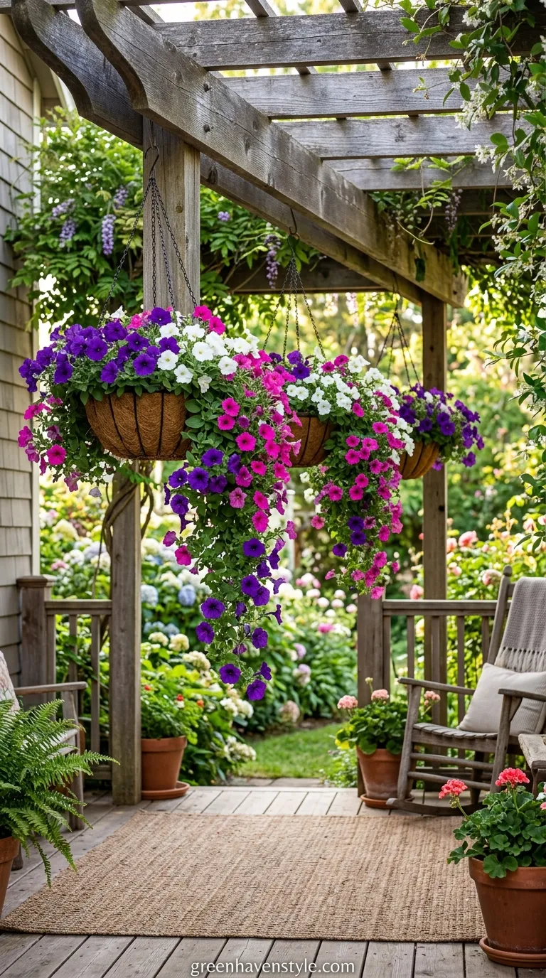 Hanging Petunia Baskets