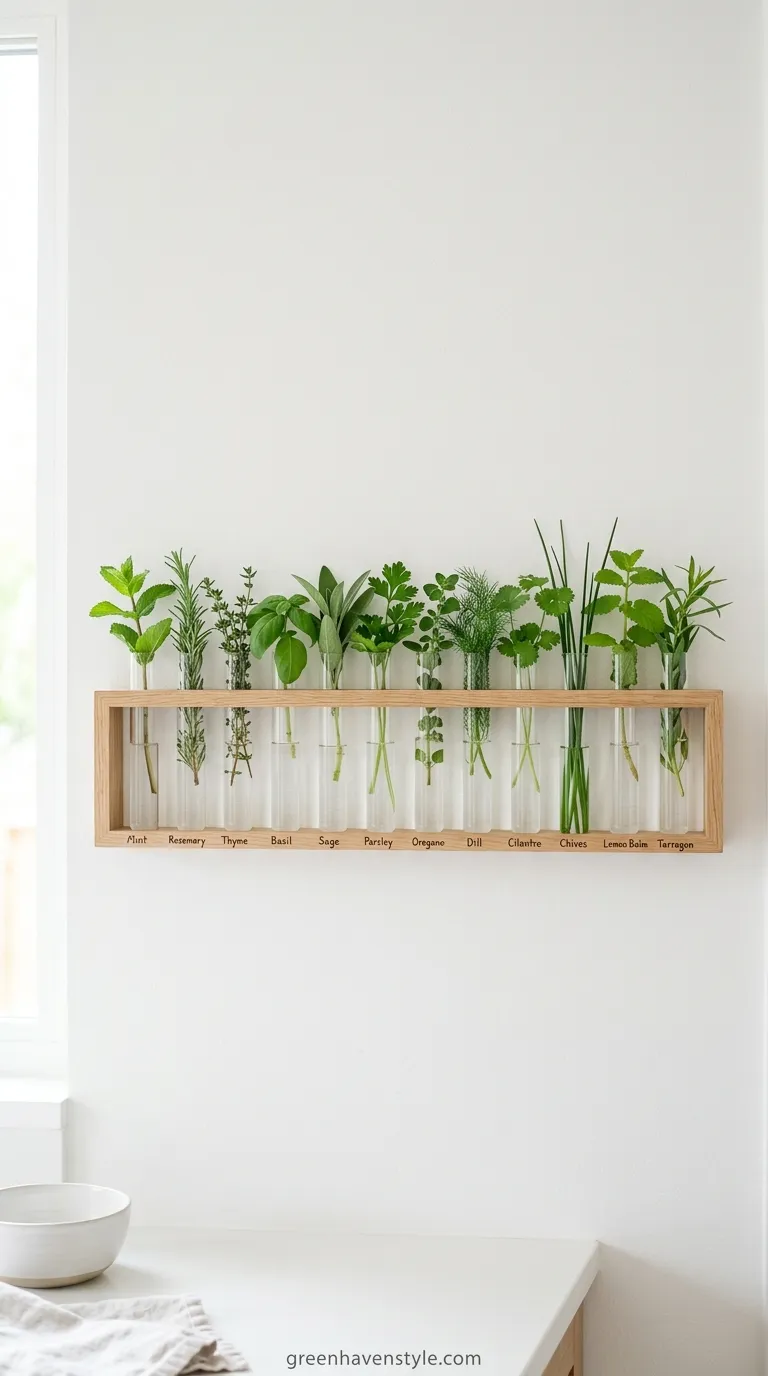 Hanging Test Tube Planters