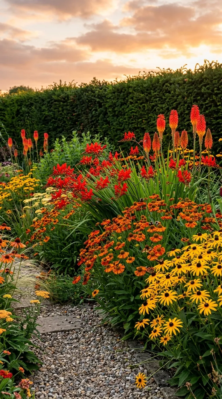 Hot Summer Border Scheme