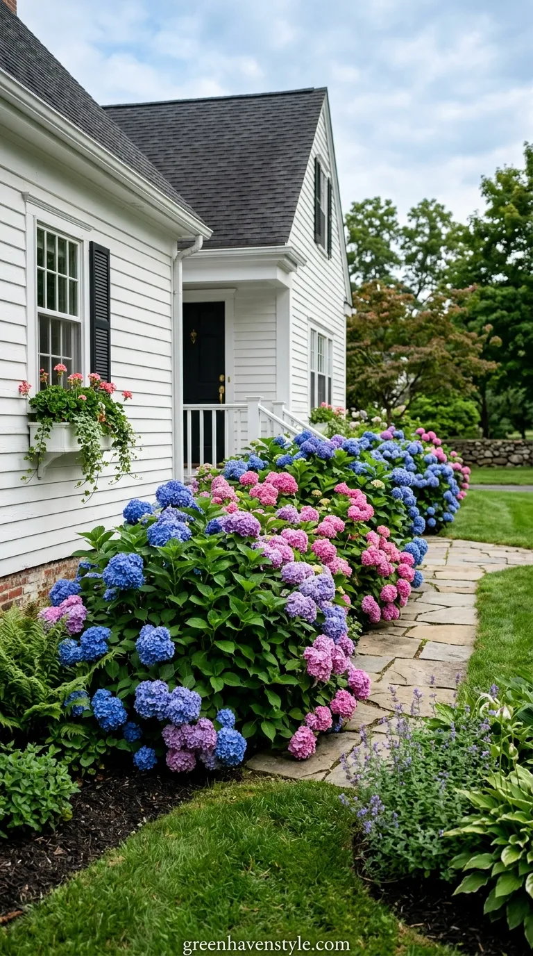 Hydrangea Foundation Planting