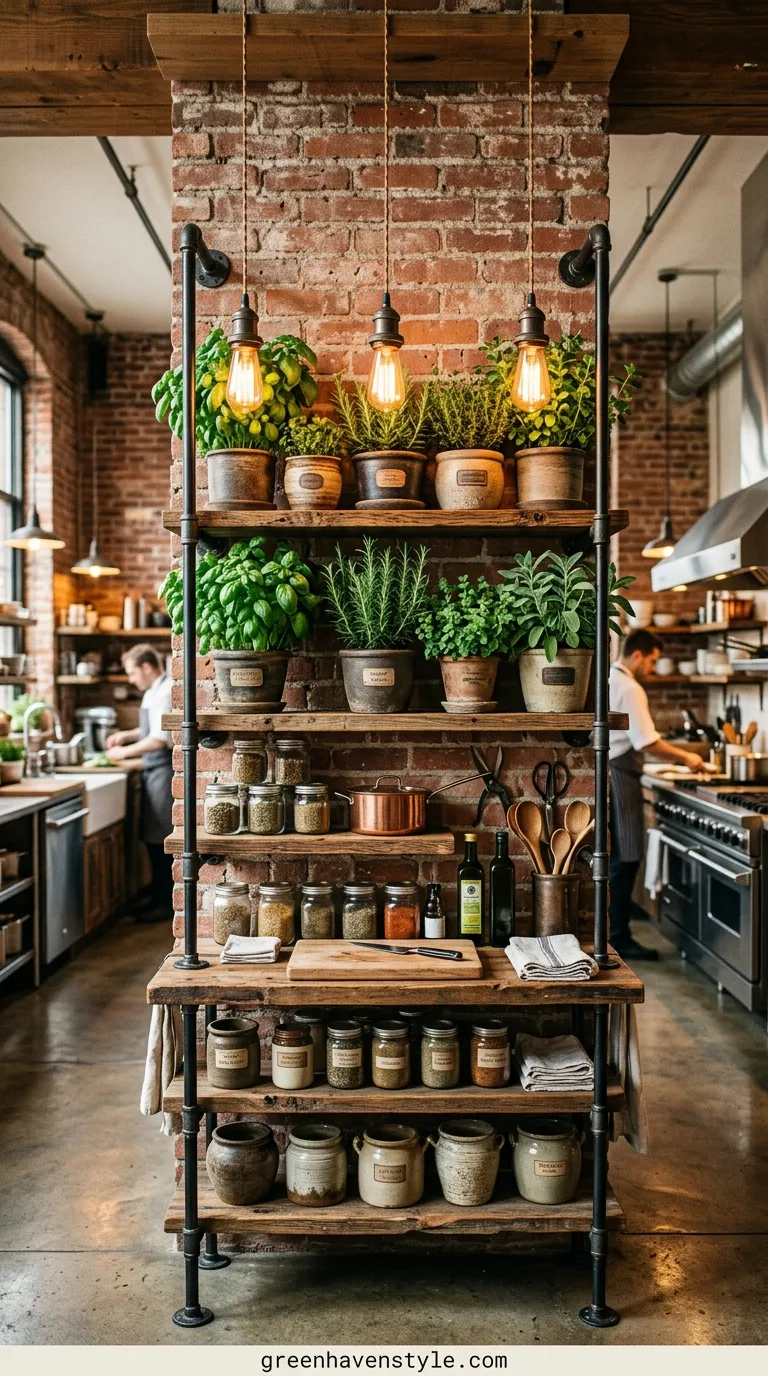 Industrial Pipe Shelving