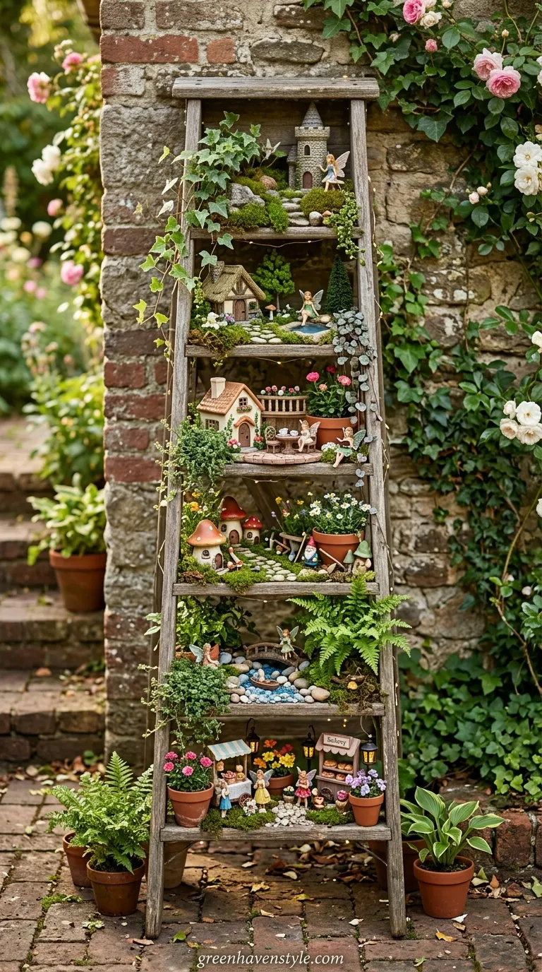 Ladder Shelf Fairy Apartments