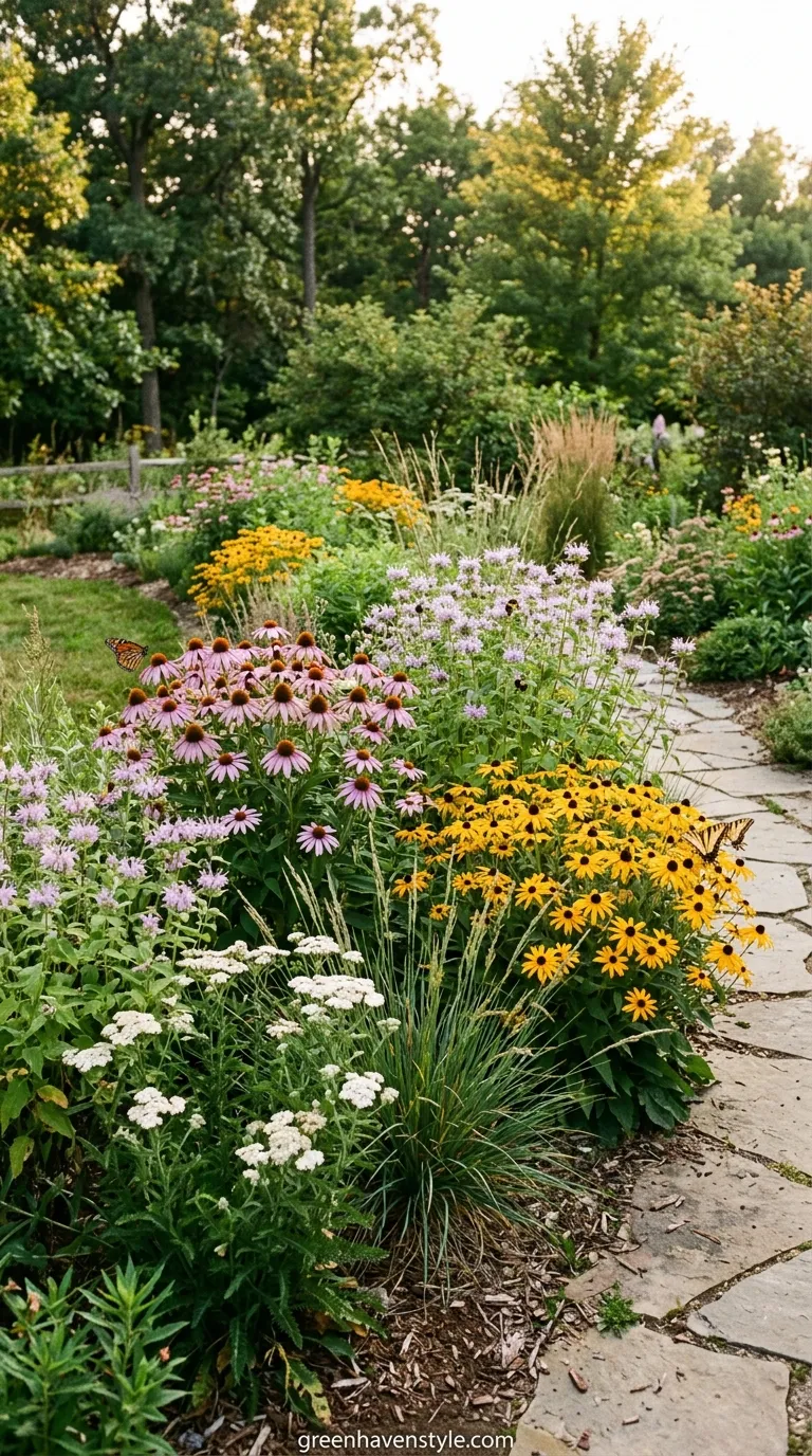 Low Maintenance Native Plant Border 1