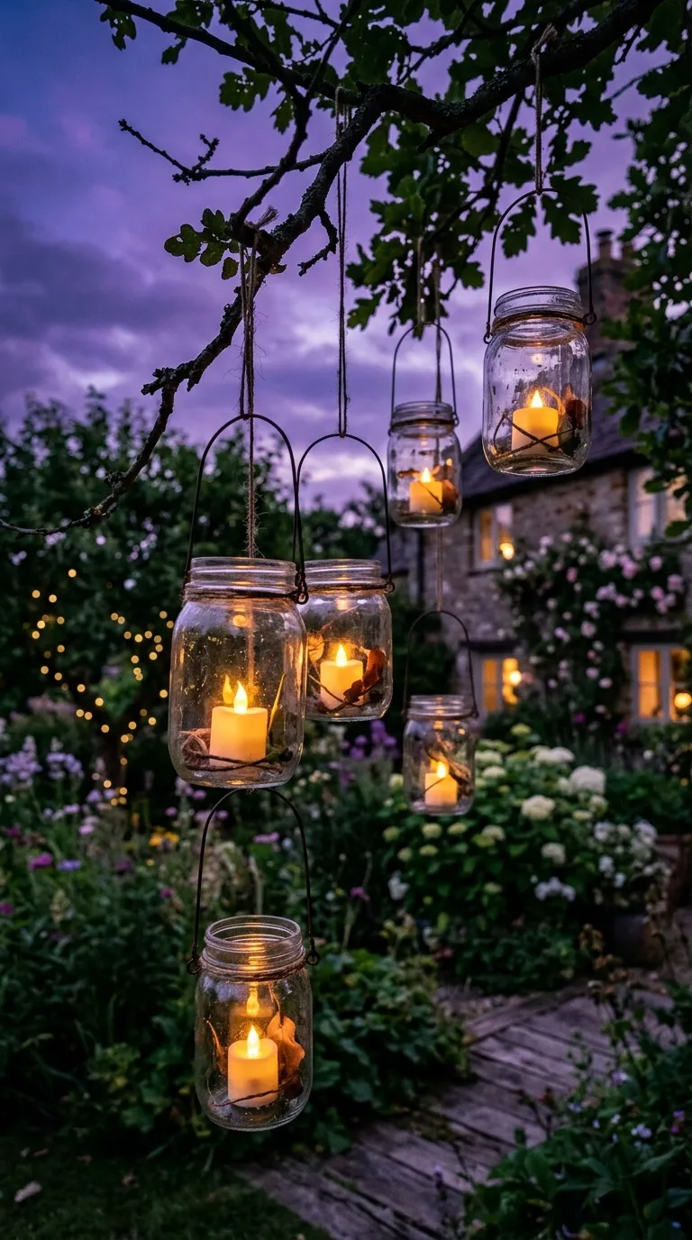 Mason Jar Hanging Lanterns