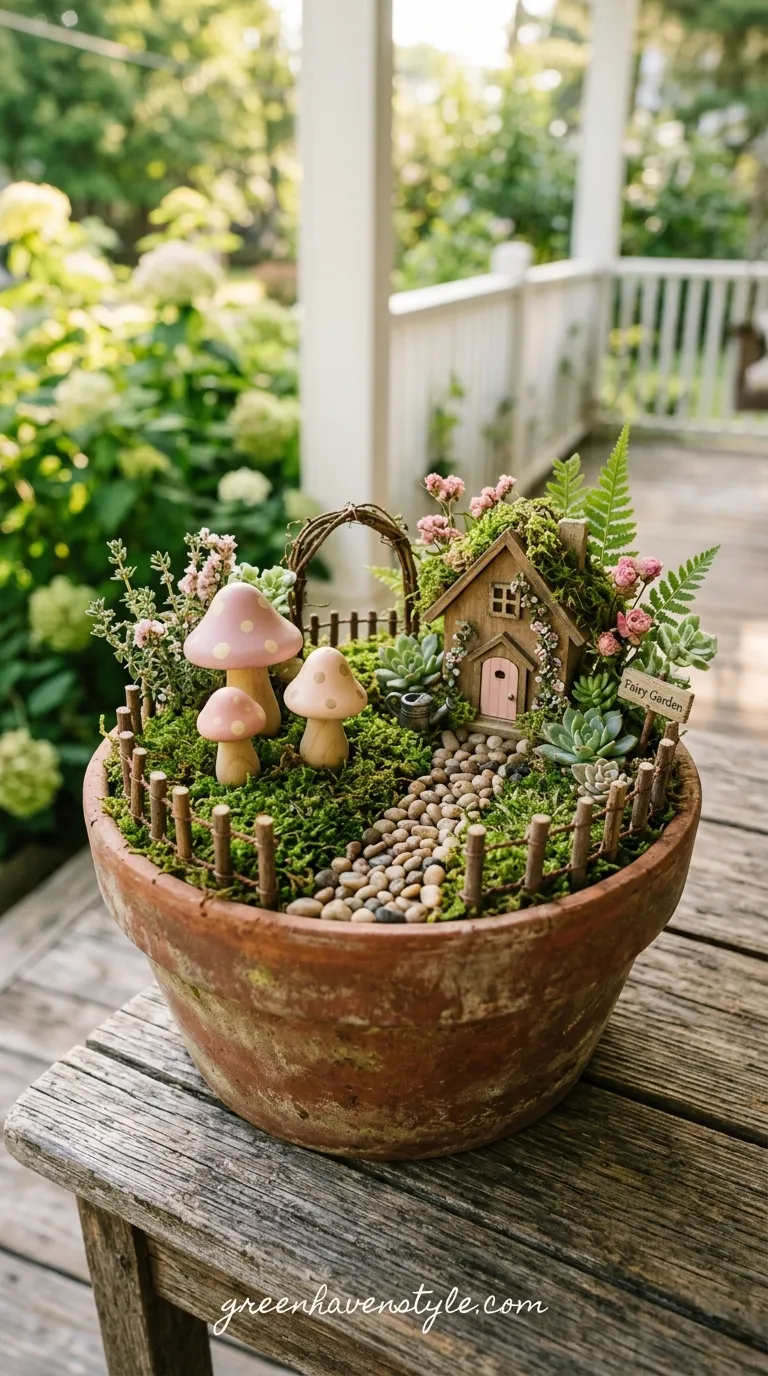 Mini Mushroom Fairy Garden