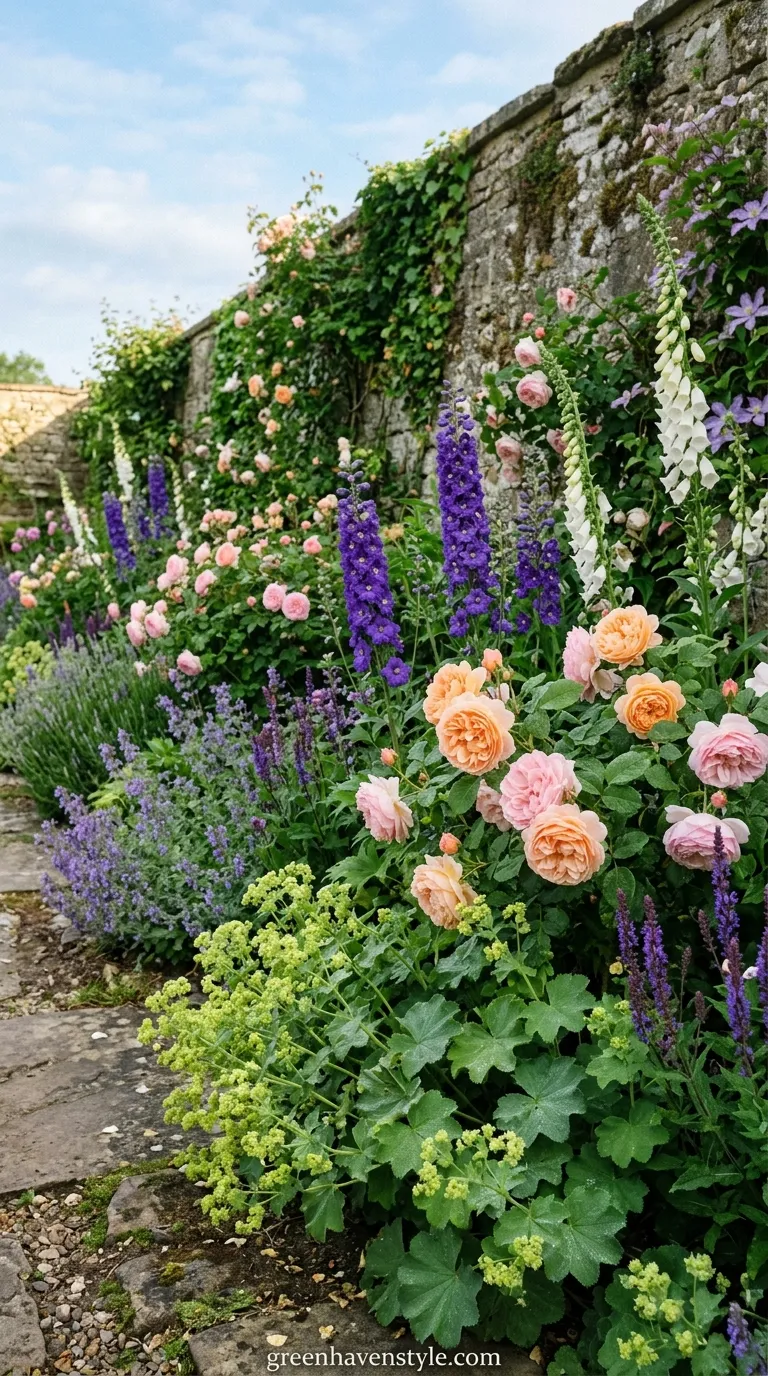 Mixed Border Rose Combinations