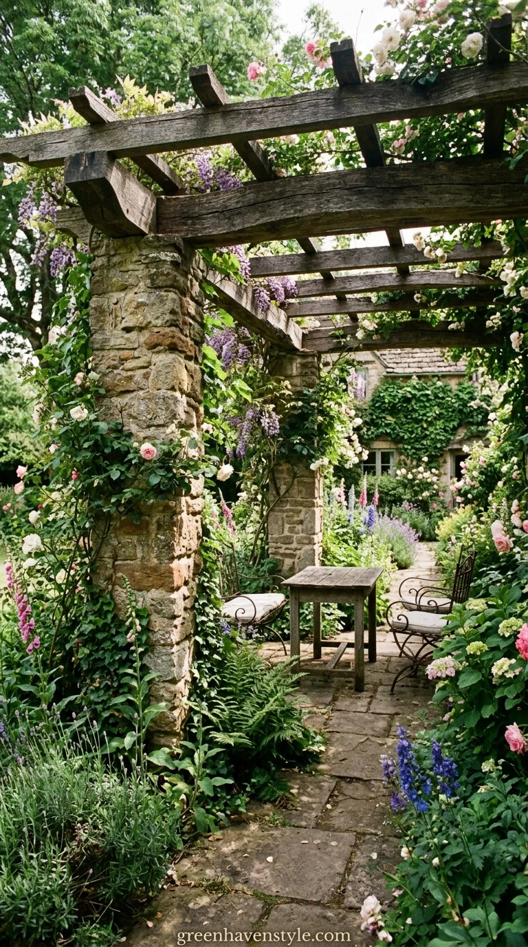 Mixed Stone and Wood Combination