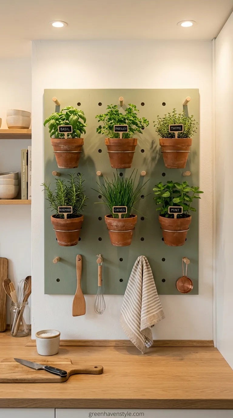 Pegboard Wall Garden