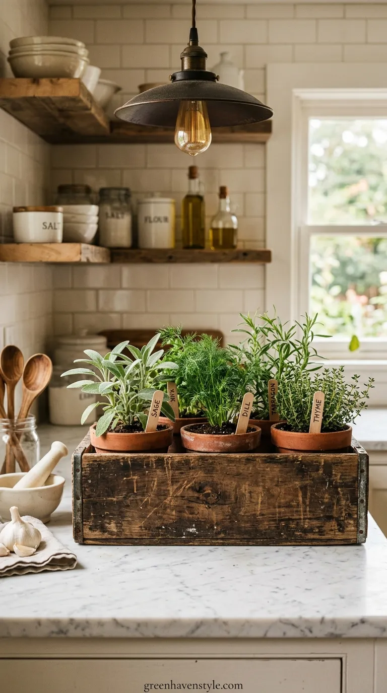 Repurposed Wooden Crate Display
