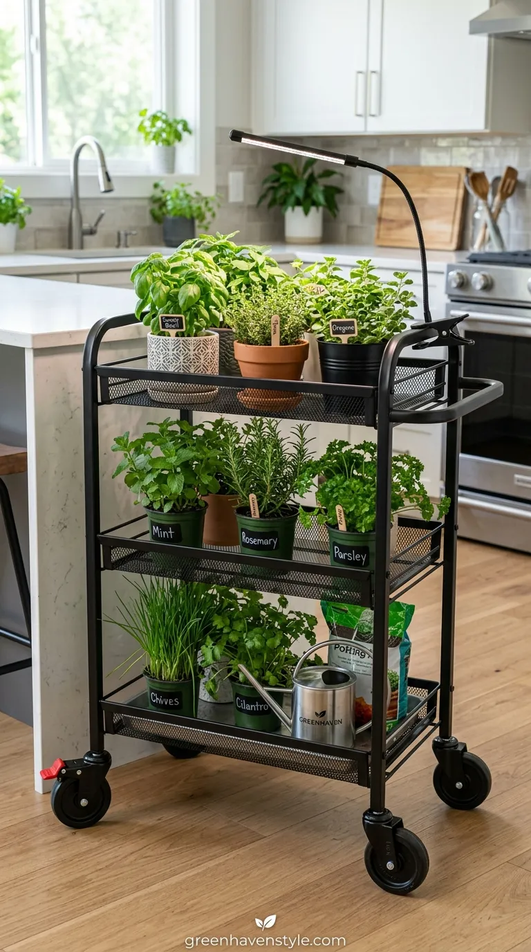 Rolling Cart Garden 1