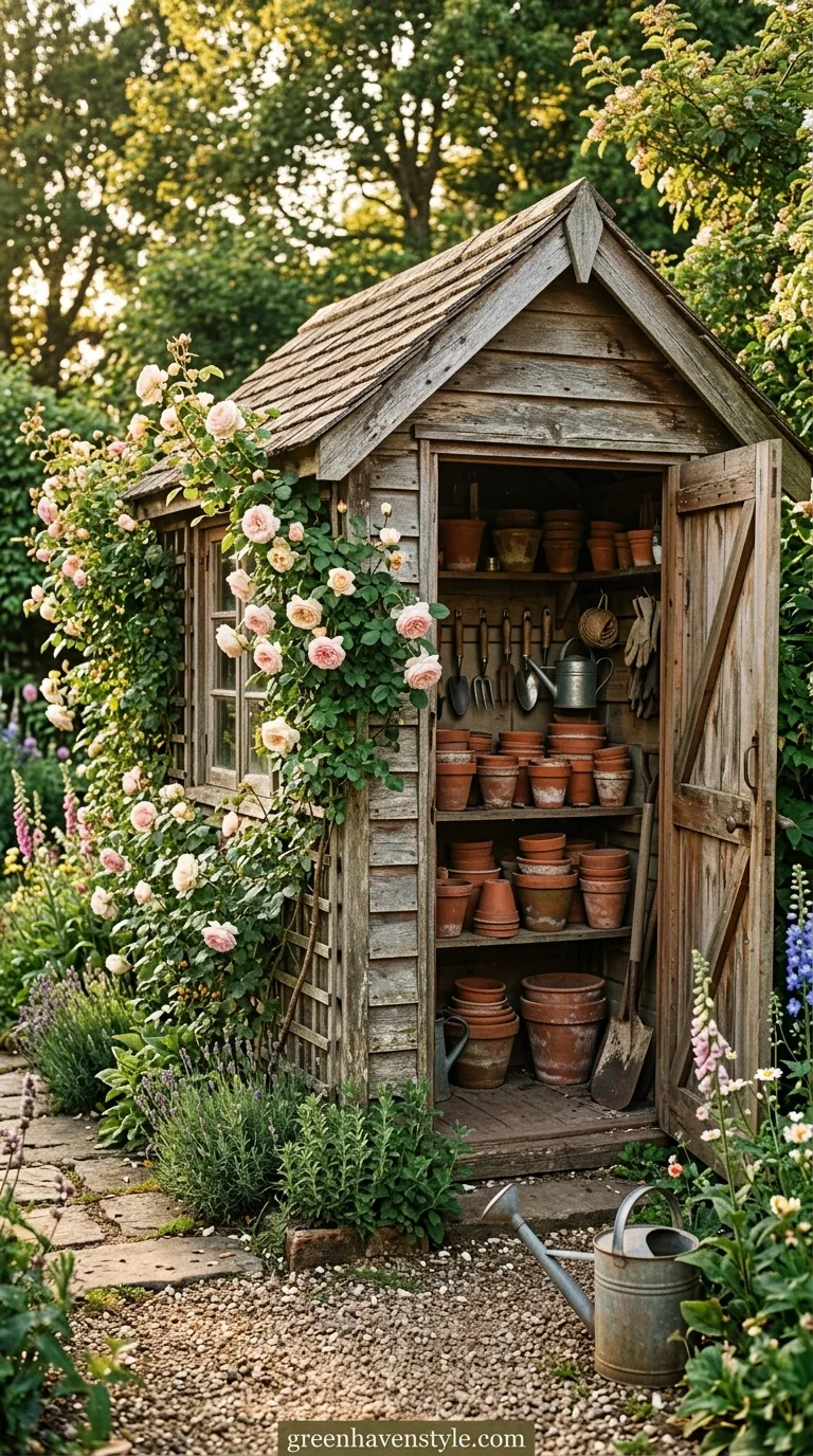Rustic Potting Shed