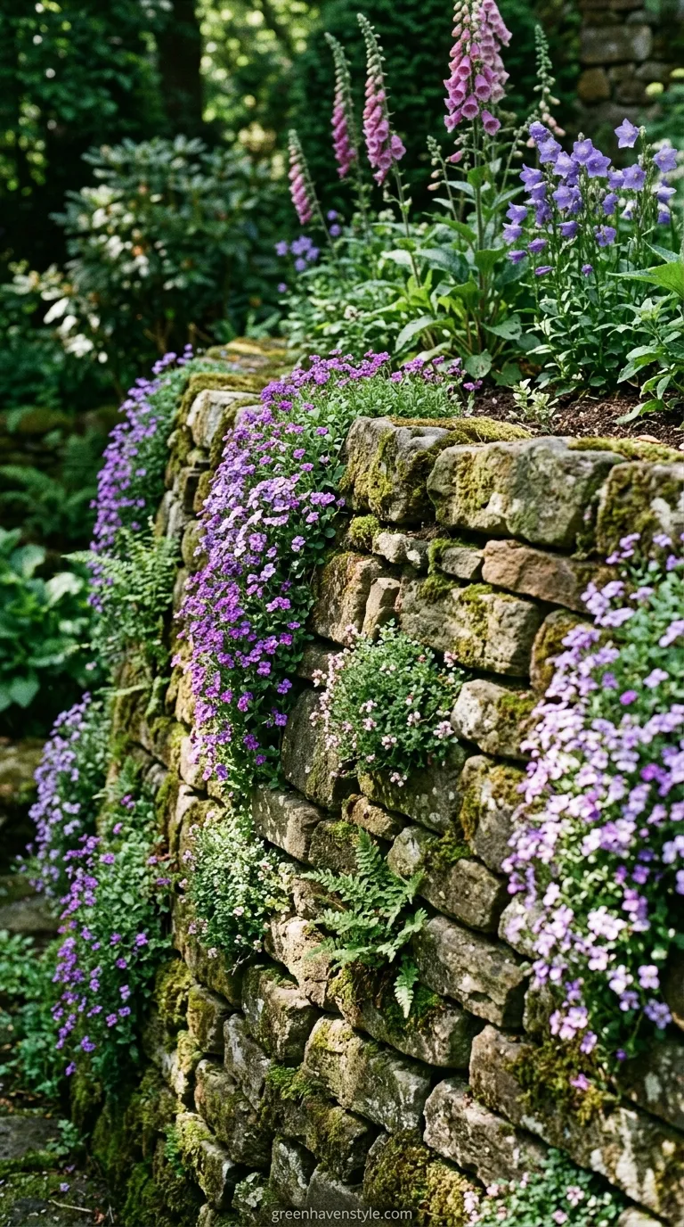 Stone Wall Planting Pockets