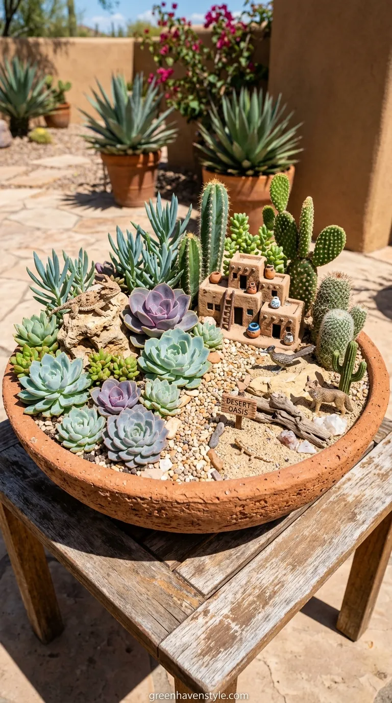 Succulent Desert Fairy Oasis