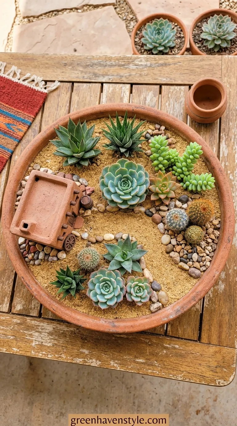Succulent Desert Scene