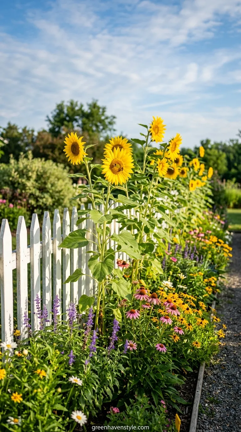 Sunflower Border Display 1