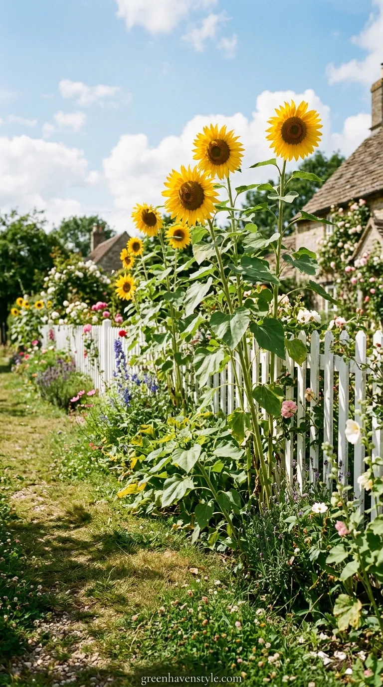 Sunflower Border Display