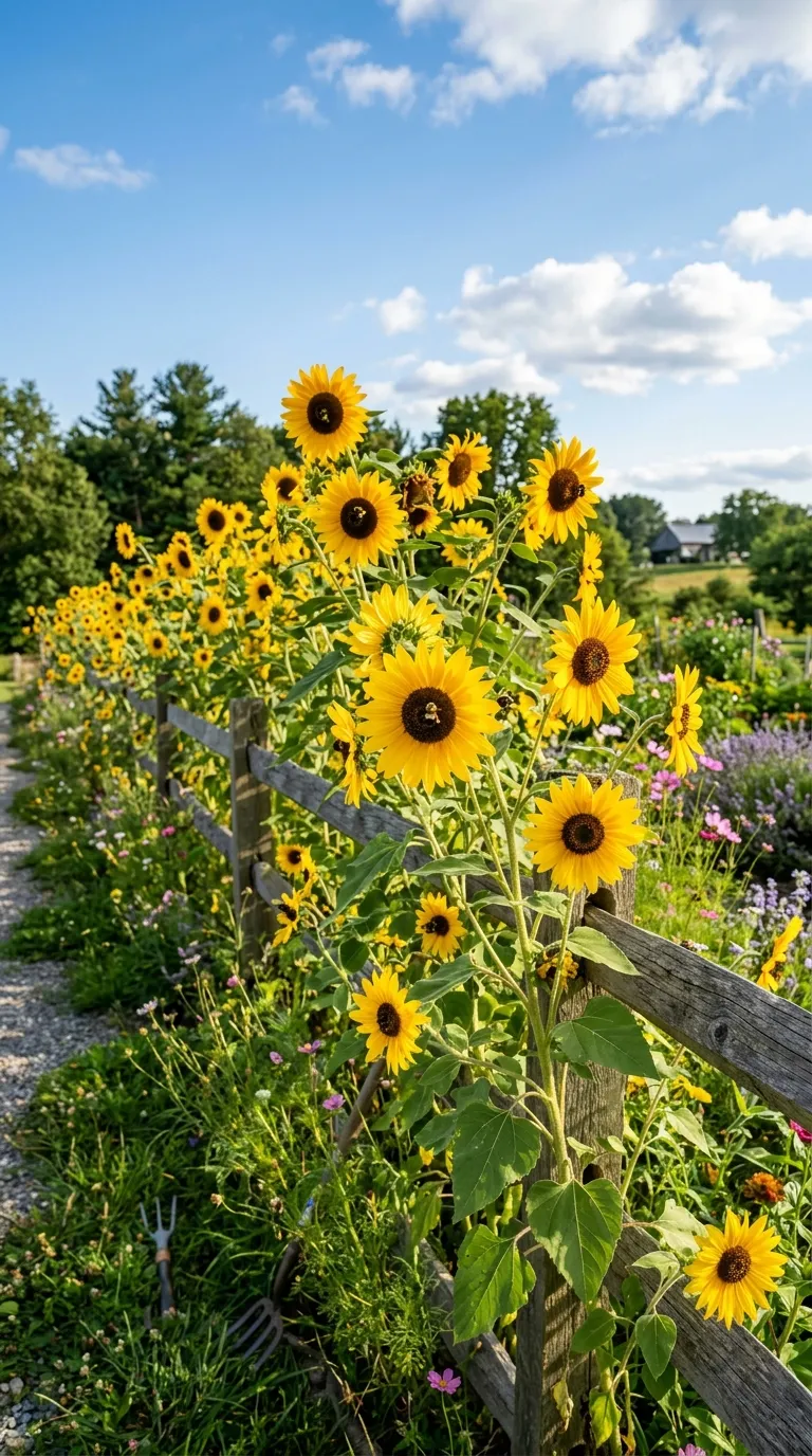 Sunflower Garden Walls