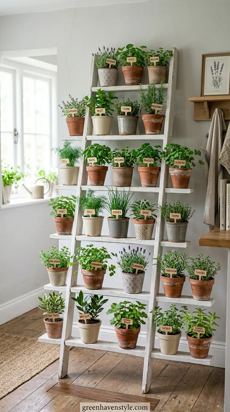Tiered Ladder Shelf