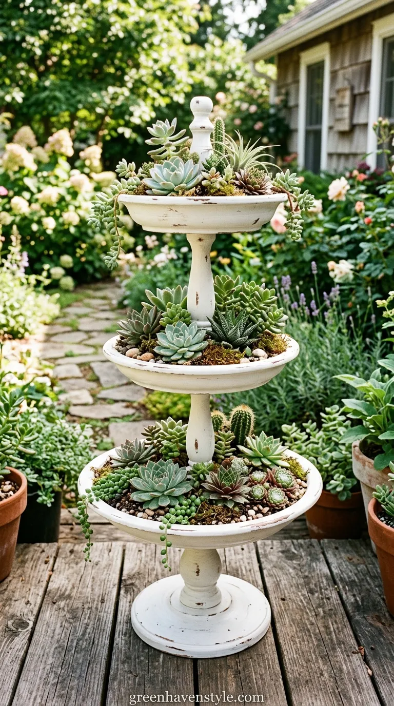 Tiered Tray Planter Stand