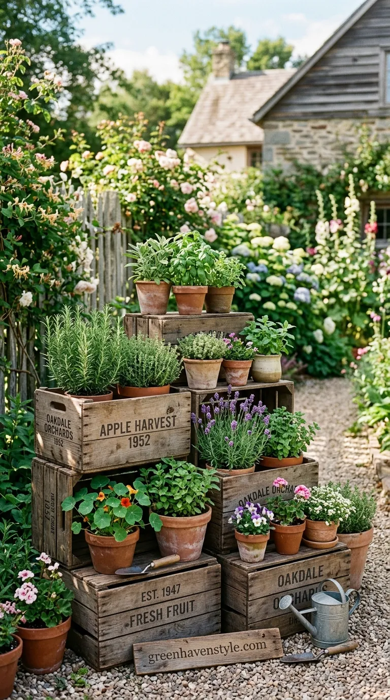 Vintage Crates and Wooden