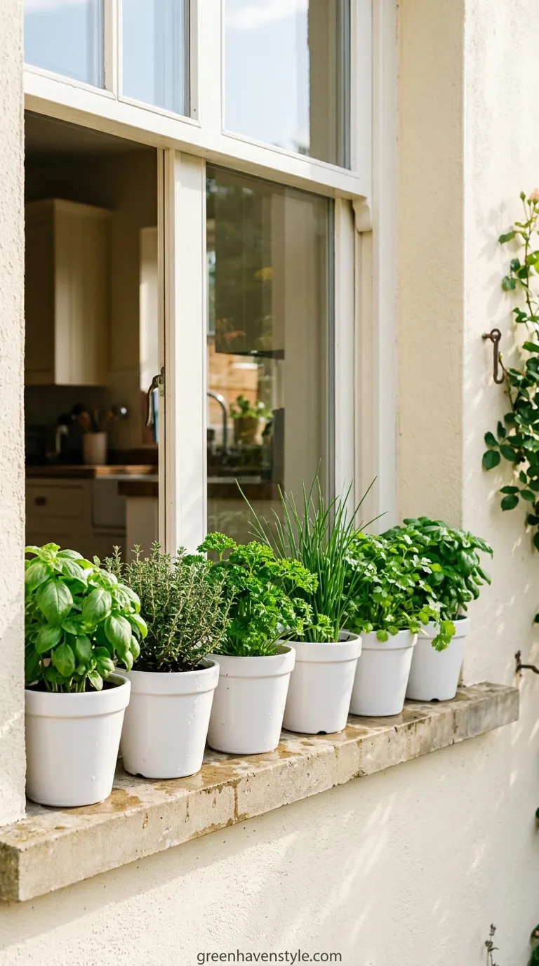 Windowsill Herb Gardens