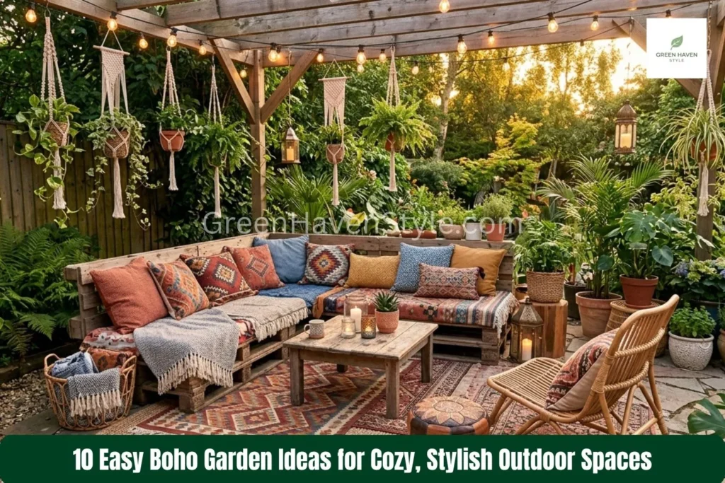 Copy of 10 Boho Garden Ideas to Create a Relaxed and Dreamy Outdoor Space 7
